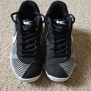 Nike Black & White Striped Softball Cleats